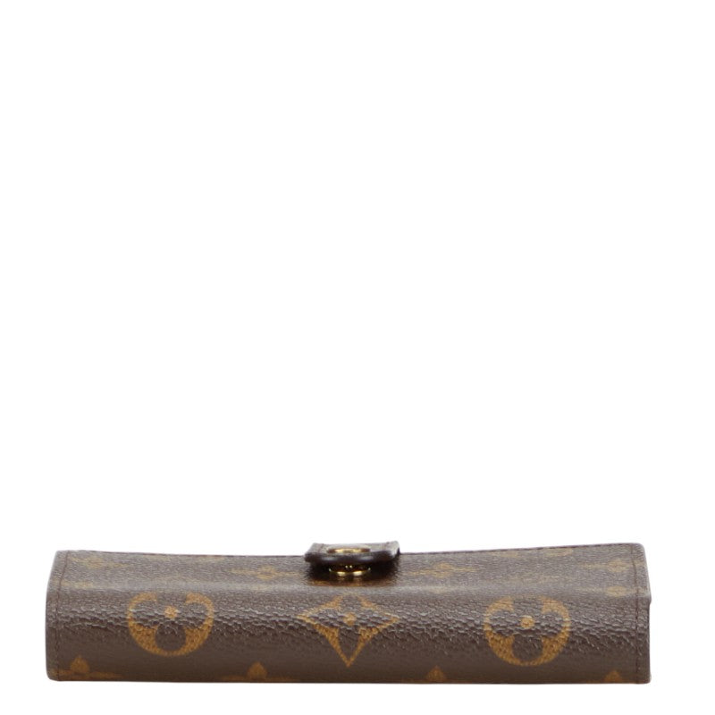 ルイ ヴィトン モノグラム ヴィエノワ 二つ折り財布 M61663 ブラウン PVC レザー レディース LOUIS VUITTON 【中古】