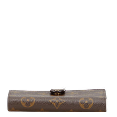 ルイ ヴィトン モノグラム ヴィエノワ 二つ折り財布 M61663 ブラウン PVC レザー レディース LOUIS VUITTON 【中古】