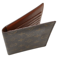 ルイ ヴィトン モノグラム ポルトパスポート カルトクレディ パスポートケース M60176 ブラウン PVC レディース LOUIS VUITTON 【中古】