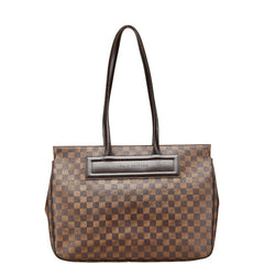 ルイ ヴィトン ダミエ パリオリGM トートバッグ N51124 エベヌ ブラウン PVC レザー レディース LOUIS VUITTON 【中古】