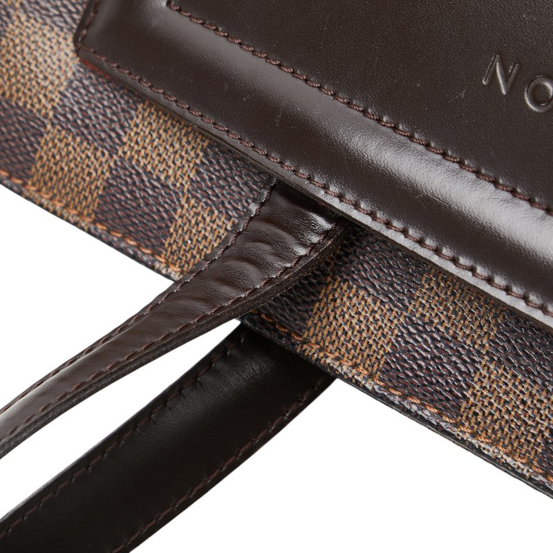 ルイ ヴィトン ダミエ パリオリGM トートバッグ N51124 エベヌ ブラウン PVC レザー レディース LOUIS VUITTON 【中古】