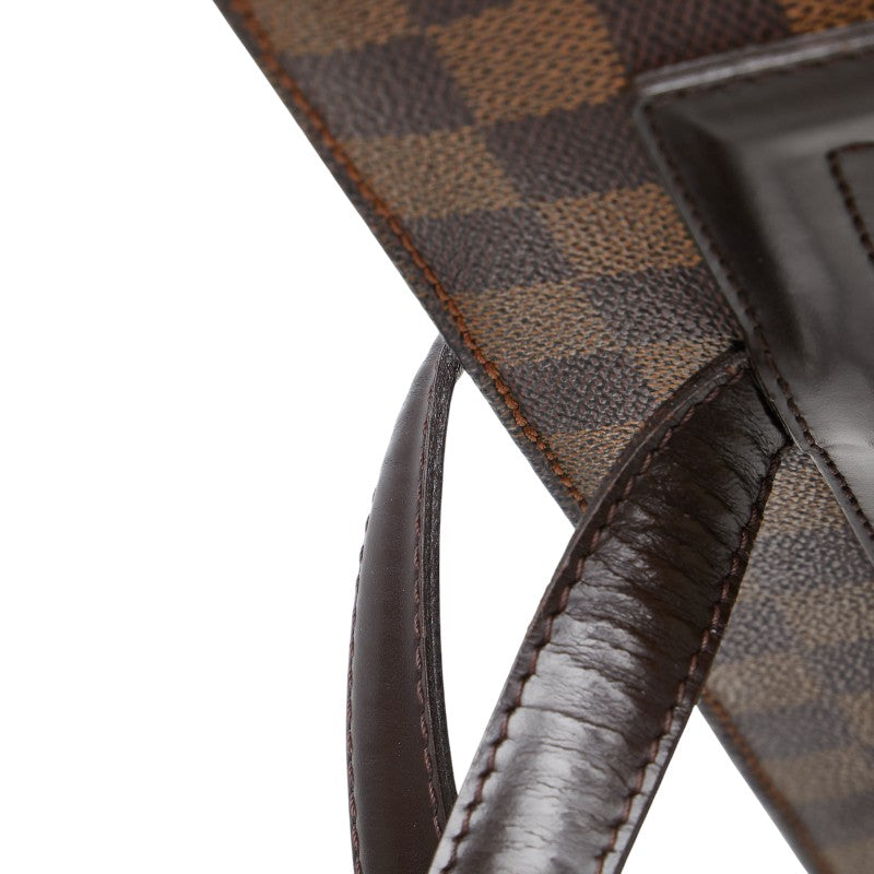 ルイ ヴィトン ダミエ パリオリGM トートバッグ N51124 エベヌ ブラウン PVC レザー レディース LOUIS VUITTON 【中古】