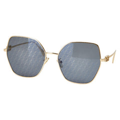 フェンディ ズッカ サングラス FE40033U ゴールド ブラック プラスチック レディース FENDI 【中古】