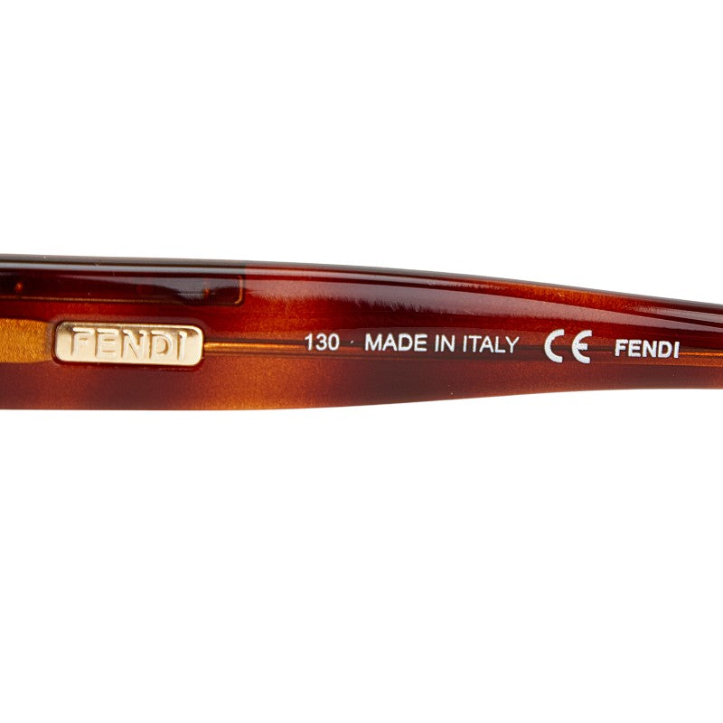 フェンディ ズッカ サングラス ブラウン プラスチック レディース FENDI 【中古】