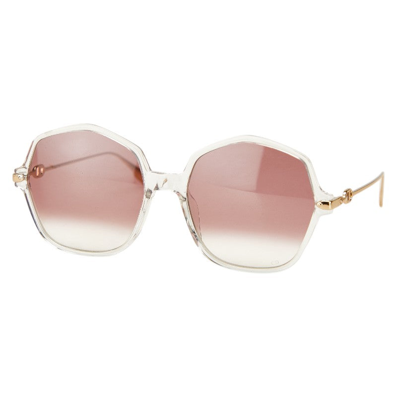 ディオール CDロゴ サングラス 9003X クリア ゴールド プラスチック レディース Dior 【中古】