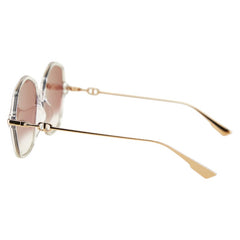 ディオール CDロゴ サングラス 9003X クリア ゴールド プラスチック レディース Dior 【中古】