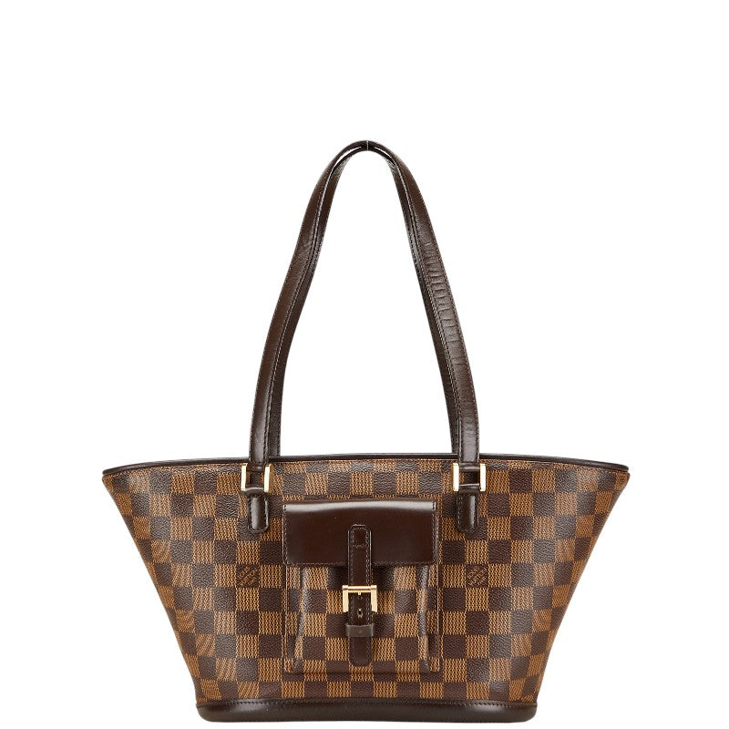 ルイ ヴィトン ダミエ マノスク トートバッグ N51121 ブラウン PVC レザー レディース LOUIS VUITTON 【中古】