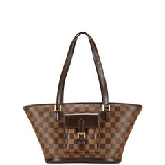 ルイ ヴィトン ダミエ マノスク トートバッグ N51121 ブラウン PVC レザー レディース LOUIS VUITTON 【中古】