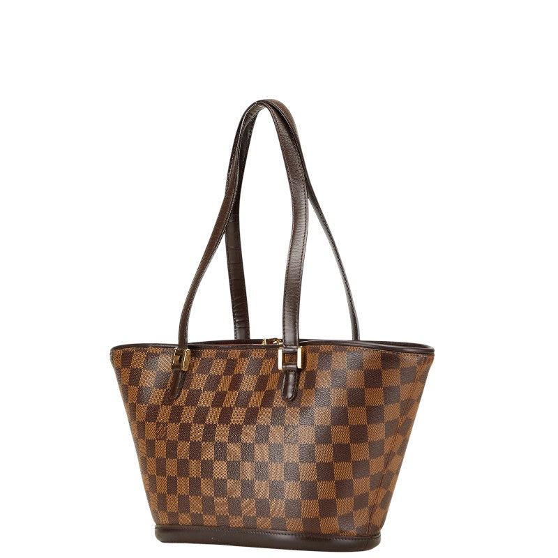 ルイ ヴィトン ダミエ マノスク トートバッグ N51121 ブラウン PVC レザー レディース LOUIS VUITTON 【中古】