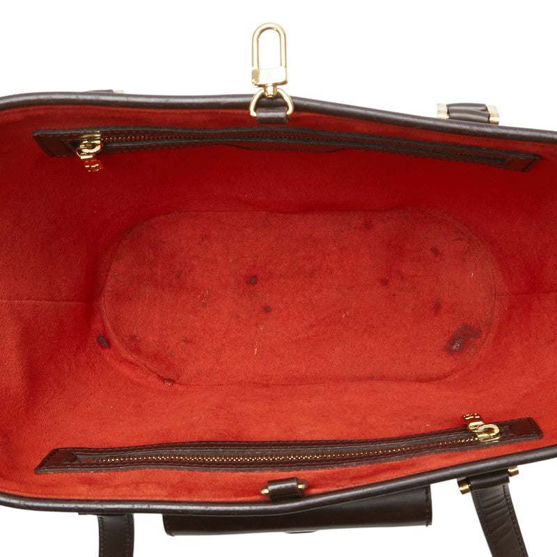 ルイ ヴィトン ダミエ マノスク トートバッグ N51121 ブラウン PVC レザー レディース LOUIS VUITTON 【中古】