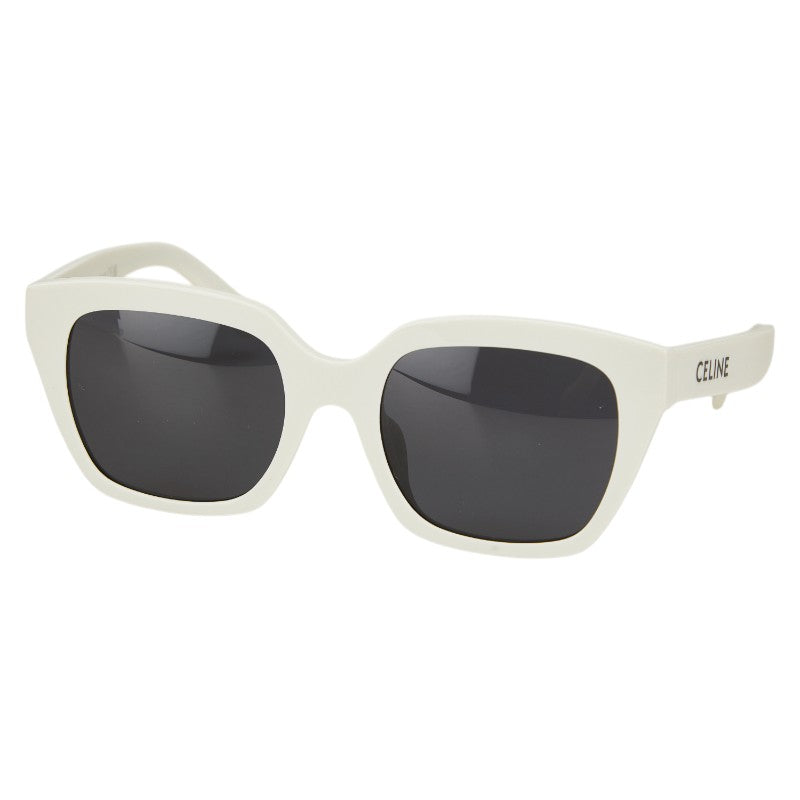 セリーヌ ロゴ サングラス CL40198F ホワイト プラスチック レディース CELINE 【中古】