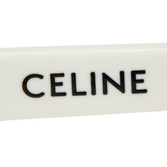 セリーヌ ロゴ サングラス CL40198F ホワイト プラスチック レディース CELINE 【中古】