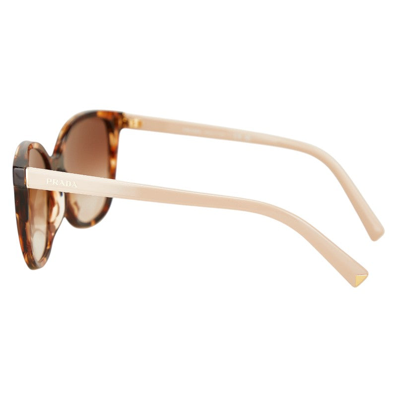 プラダ ロゴ サングラス SPR22Z ブラウン ベージュ プラスチック レディース PRADA 【中古】