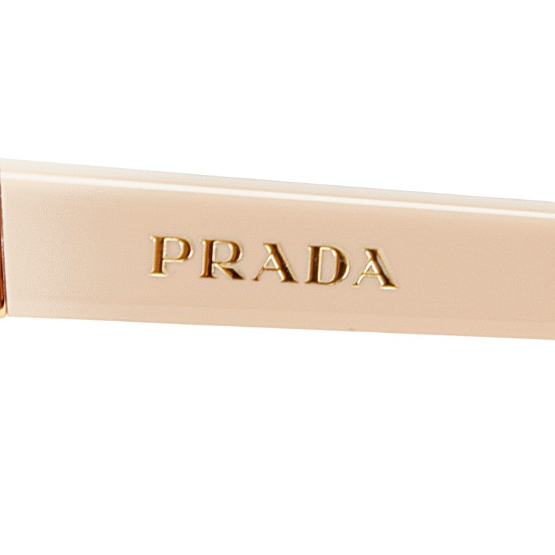 プラダ ロゴ サングラス SPR22Z ブラウン ベージュ プラスチック レディース PRADA 【中古】