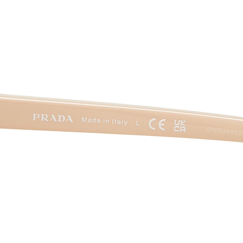 プラダ ロゴ サングラス SPR22Z ブラウン ベージュ プラスチック レディース PRADA 【中古】