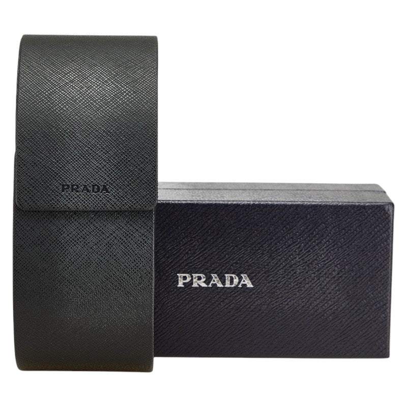 プラダ ロゴ サングラス SPR22Z ブラウン ベージュ プラスチック レディース PRADA 【中古】