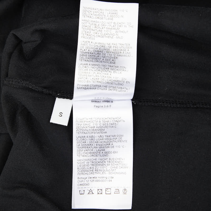 ボッテガヴェネタ 半袖Ｔシャツ サイズ:S V0IQ0 ブラック コットン メンズ BOTTEGAVENETA 【中古】