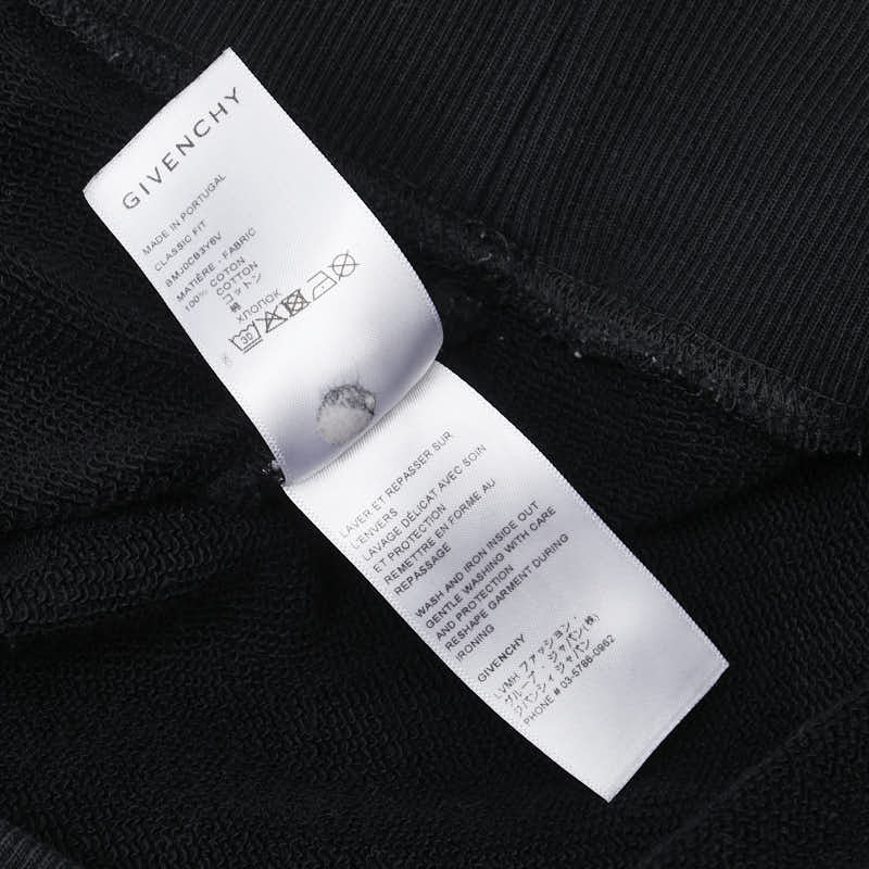 ジバンシー ロゴ スウェットトレーナー サイズ:M ブラック コットン メンズ Givenchy 【中古】