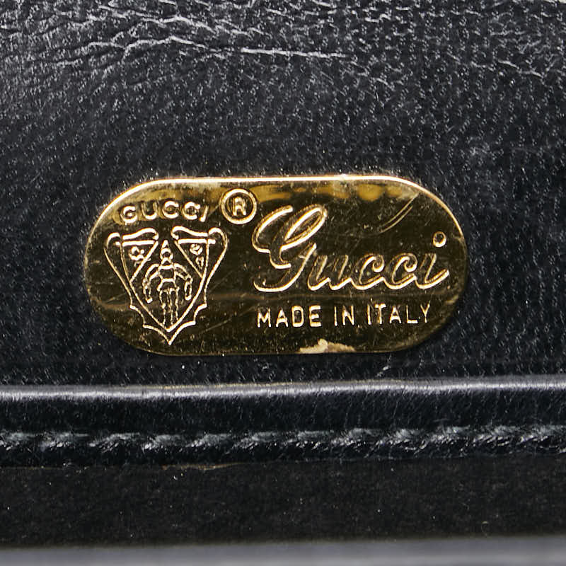 グッチ パイソン ショルダーバッグ 005 33 0001 ブラック レザー レディース GUCCI 【中古】
