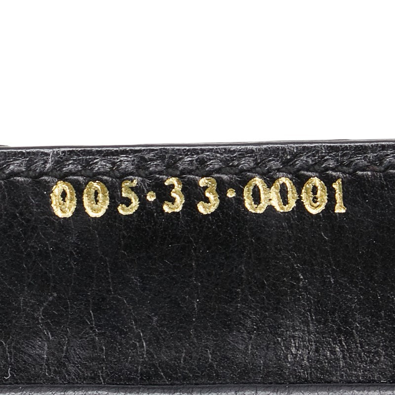 グッチ パイソン ショルダーバッグ 005 33 0001 ブラック レザー レディース GUCCI 【中古】