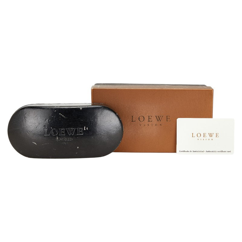 ロエベ アイウェア オーバル ロープ サングラス SLW703G ブラック プラスチック レディース LOEWE 【中古】