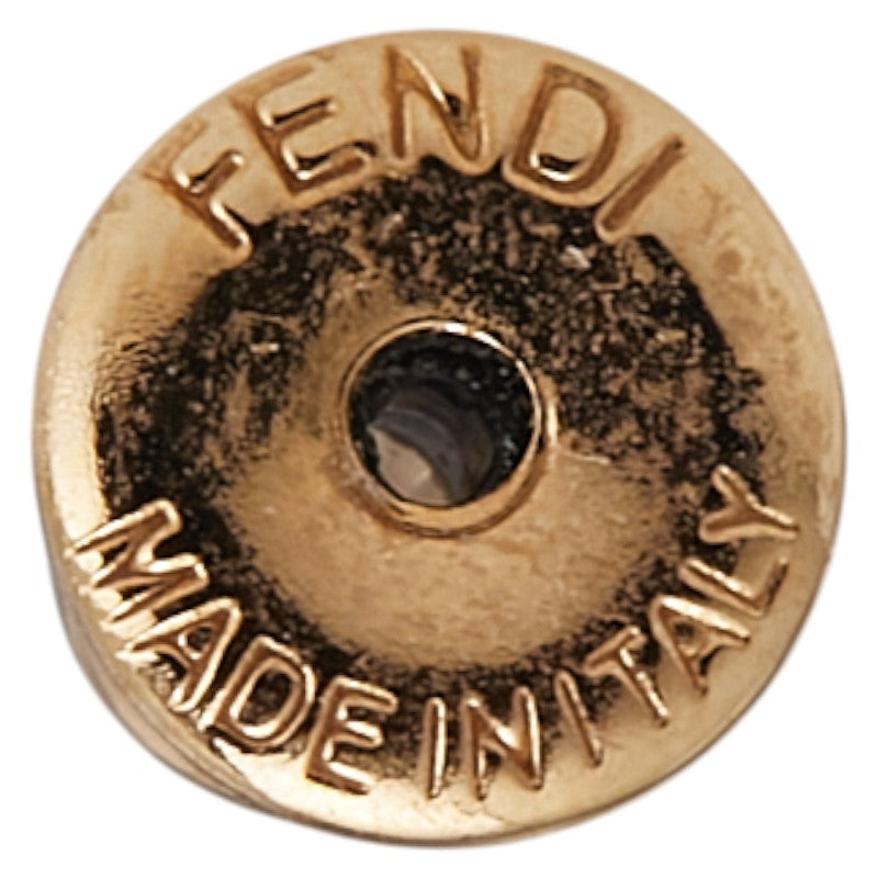 フェンディ エフイズ スタッドピアス ゴールド メッキ ラインストーン レディース FENDI 【中古】