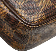 ルイ ヴィトン ダミエ ポシェット ビエ マカオ セカンドバッグ N61739 ブラウン PVC レザー レディース LOUIS VUITTON 【中古】