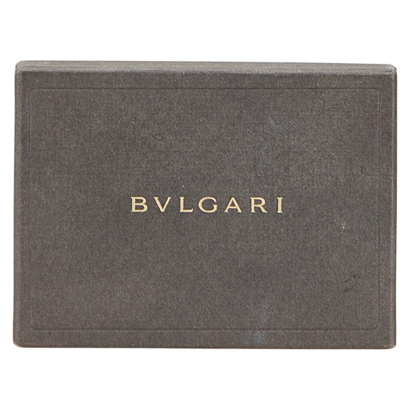 ブルガリ ロゴマニア 6連 キーケース ベージュ ホワイト キャンバス レザー レディース BVLGARI 【中古】