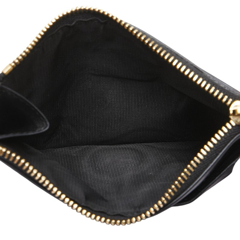 ドルチェアンドガッバーナ DGロゴ カードケース フラグメントケース ブラック カーフレザー レディース DOLCE&GABBANA 【中古】