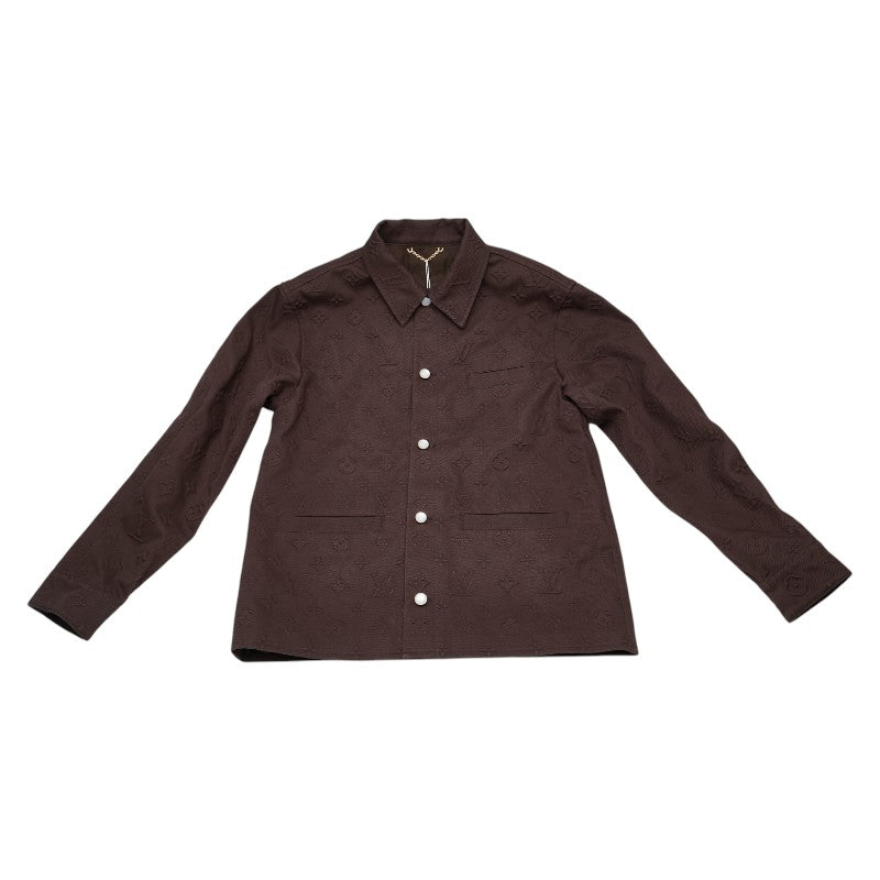 ルイ ヴィトン モノグラム デニムジャケット サイズ:46 ブラウン コットン メンズ LOUIS VUITTON 【中古】