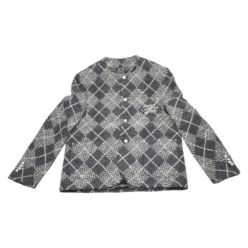 ルイ ヴィトン ダミエ ウールジャケット サイズ:52 グレー ウール ナイロン メンズ LOUIS VUITTON 【中古】