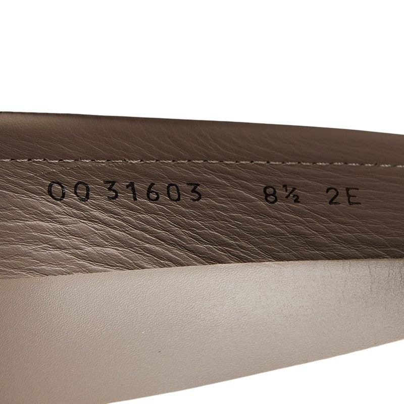 サルヴァトーレフェラガモ ホースビット ローファー ドライビングシューズ サイズ：8 1/2 ホワイト レザー メンズ Salvatore Ferragamo 【中古】