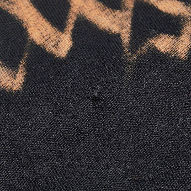 バレンシアガ 23SS ヘビーメタルロゴ ダメージ加工 ロングスリーブ 長袖Ｔシャツ サイズ:1 ブラック コットン メンズ BALENCIAGA 【中古】