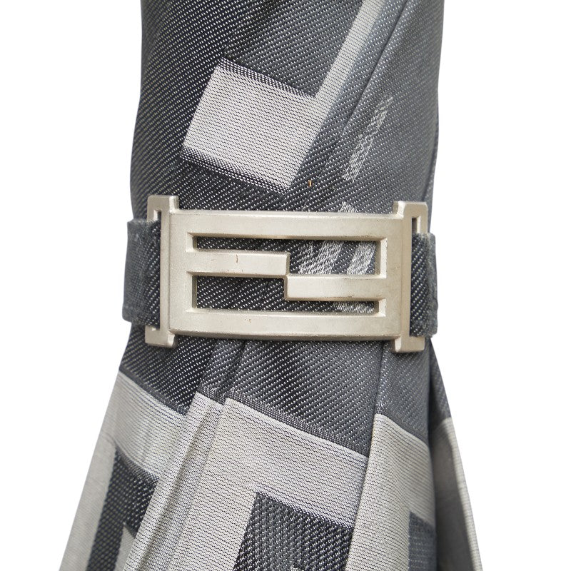 フェンディ 傘 長傘 雨傘 グレー ナイロン レディース FENDI 【中古】