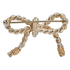 ティファニー ツイスト リボン ブローチ シルバー ゴールド K14YG イエローゴールド メタル レディース TIFFANY&Co. 【中古】