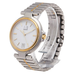 ダンヒル ミレニアム 腕時計 クオーツ ホワイト文字盤 ステンレス レディース Dunhill 【中古】