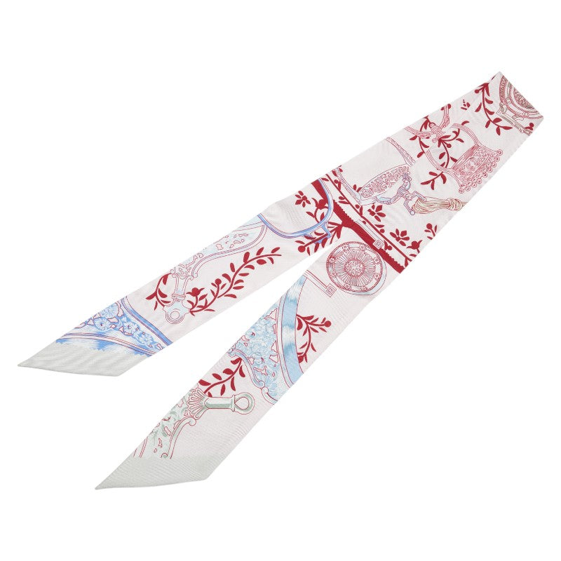 エルメス ツイリー Etriers Remix 鐙 リミックス スカーフ ピンク マルチカラー シルク レディース HERMES 【中古】