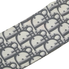 ディオール トロッター オブリーク ミッツァ スカーフ グレー ホワイト シルク レディース Dior 【中古】