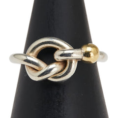 ティファニー ラブノット リング 指輪 シルバー ゴールド SV925 シルバー K18YG イエローゴールド レディース TIFFANY&Co. 【中古】