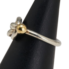 ティファニー ラブノット リング 指輪 シルバー ゴールド SV925 シルバー K18YG イエローゴールド レディース TIFFANY&Co. 【中古】