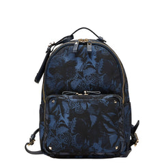 ヴァレンティノ スタッズ リュック バッグパック ネイビー ブラック ナイロン レディース VALENTINO 【中古】