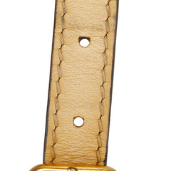 グッチ ショルダーストラップ ベージュ レザー レディース GUCCI 【中古】