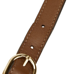 グッチ ショルダーストラップ ブラウン レザー レディース GUCCI 【中古】