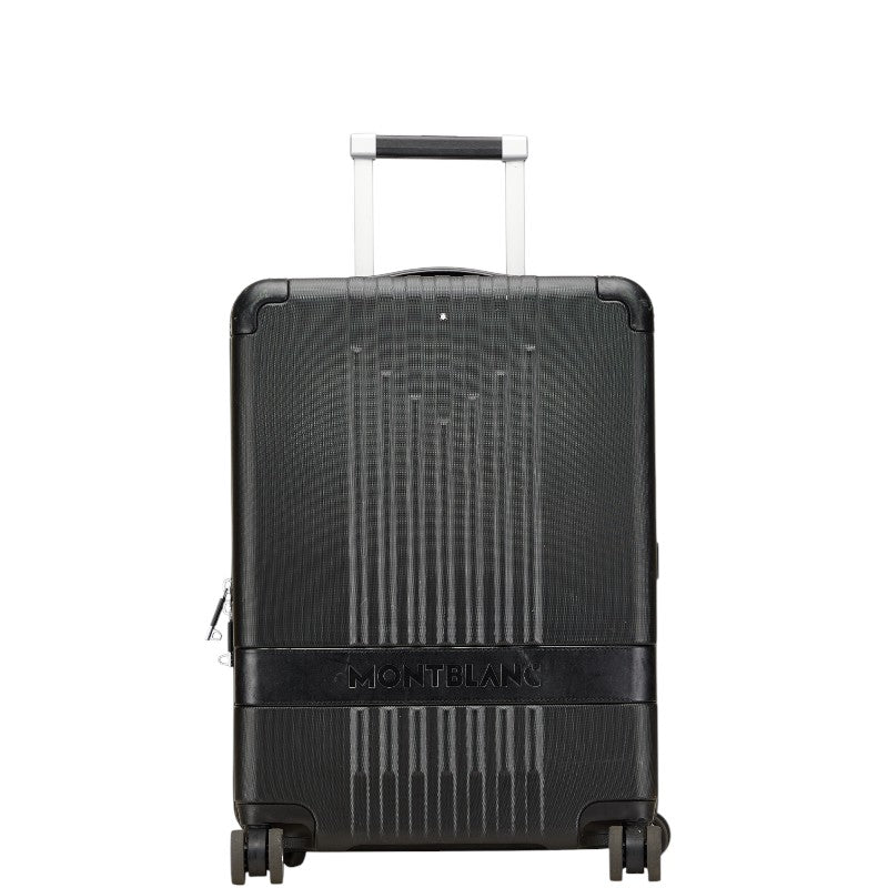モンブラン MY4810 キャビン トローリー スーツケース キャリーケース ブラック レザー ポリカーボネート メンズ MONTBLANC 【中古】