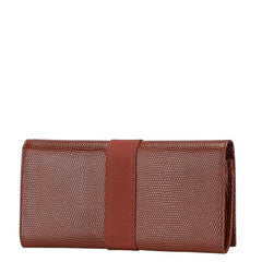 サルヴァトーレフェラガモ ヴァラ 長財布 ブラウン レザー レディース Salvatore Ferragamo 【中古】