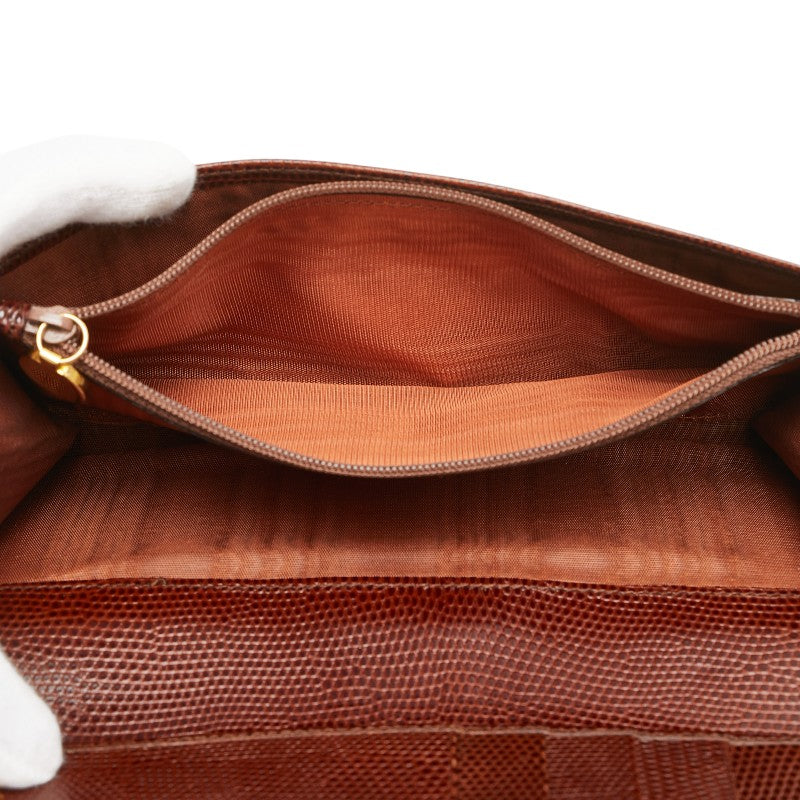 サルヴァトーレフェラガモ ヴァラ 長財布 ブラウン レザー レディース Salvatore Ferragamo 【中古】