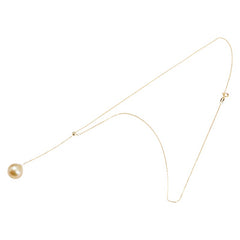 K18YG イエローゴールド 白蝶真珠10.6mm ペンダントネックレス レディース 【中古】