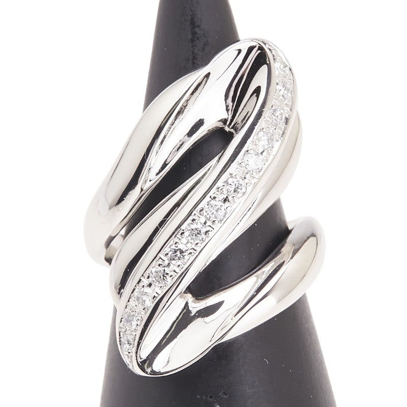 Pt900 プラチナ ダイヤ0.28ct リング 指輪 レディース 8.5号 【中古】