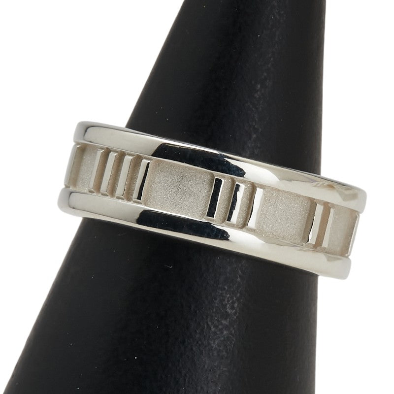 ティファニー シルバー ホワイト SV925 シルバー アトラス リング 指輪 レディース TIFFANY&Co. 9号 【中古】