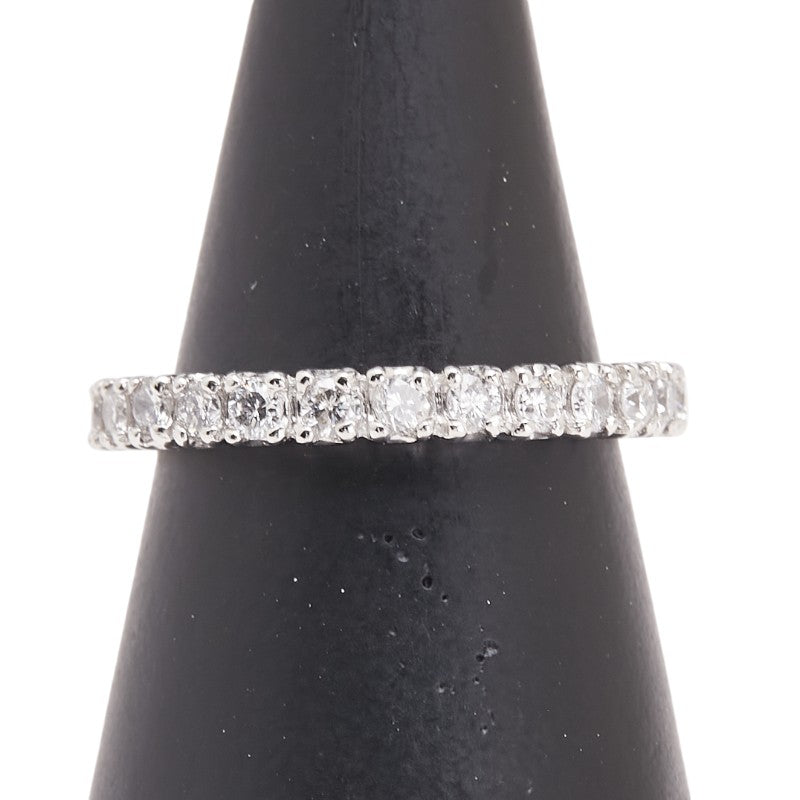 Pt900 プラチナ ダイヤ1.00ct エタニティ リング 指輪 レディース 15号 【中古】